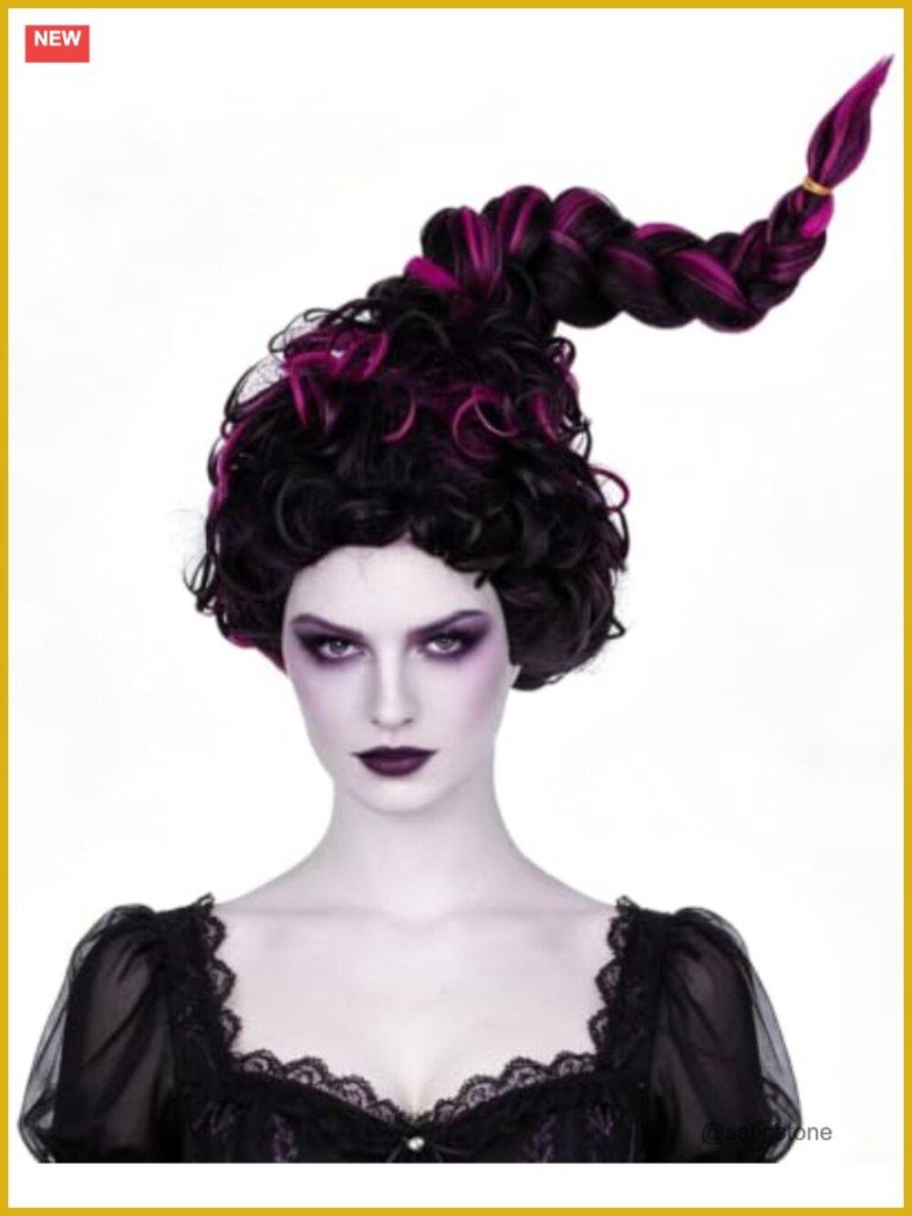 Heat Resistant Synthetic Fiber Wig Witch Cosplay Halloween Costume